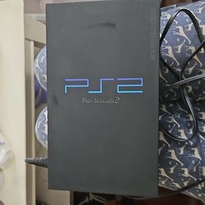PS2 Console with Contoller and 2 Games